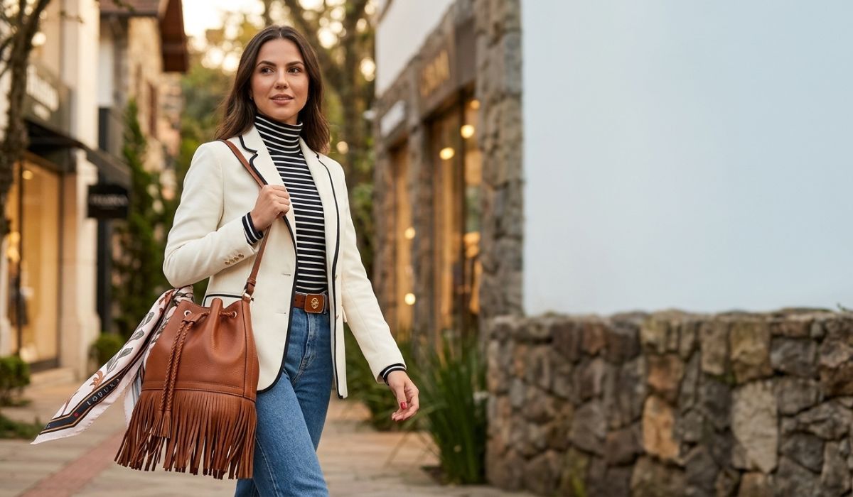 Look Country Completo Com Acessórios de Couro